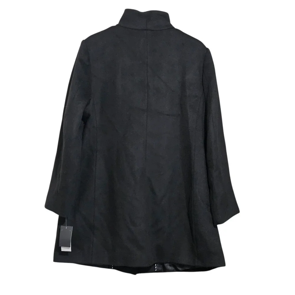 Kate Spade New York Black High Neck Wool Blend Coat Women's XL NWT - $348‎